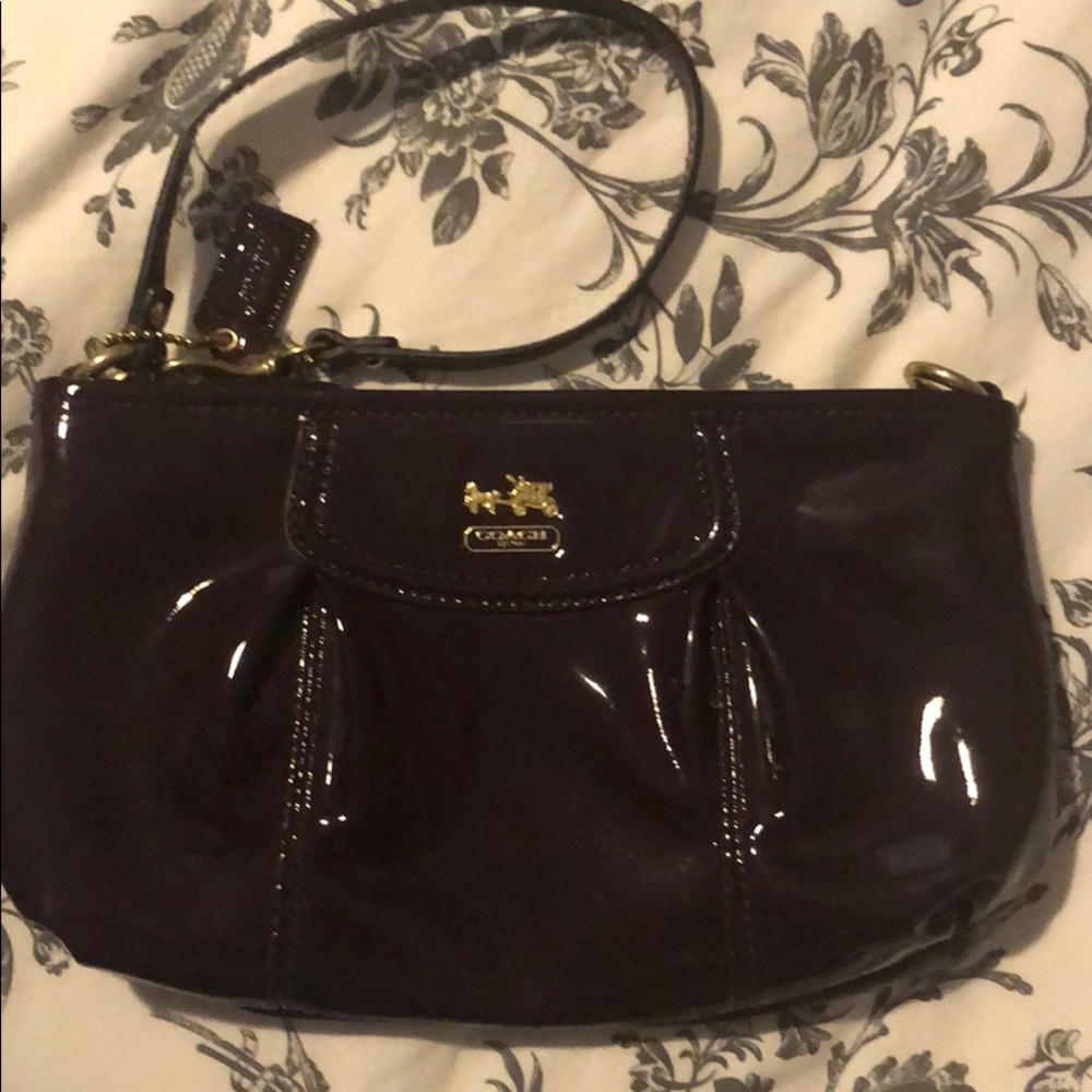 Coach Patent Clutch/ wristlet